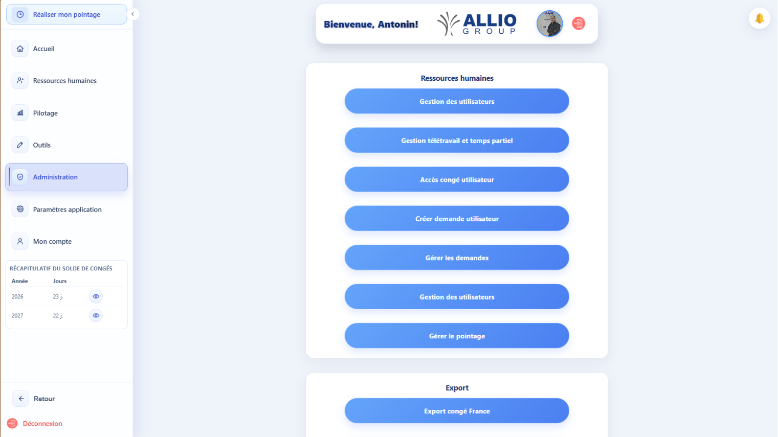 Allio Team — capture 2